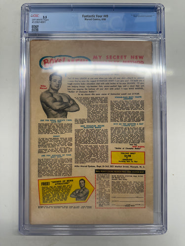 Fantastic Four #49  CGC 3.5 - Marvel Comics 4/66