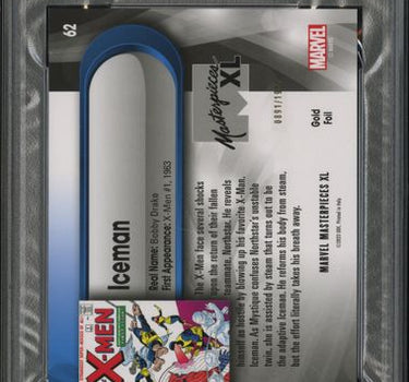 2024 SKYBOX MARVEL MASTERPIECES XL #62 ICEMAN GOLD FOIL