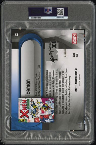 2024 SKYBOX MARVEL MASTERPIECES XL #62 ICEMAN GOLD FOIL
