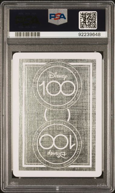 2023 DISNEY100 PLAYING CARDS ELLIE & CARL 9 OF CLUBS PSA 10