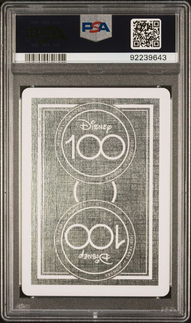 2023 DISNEY100 PLAYING CARDS ALBERTO SCORFANO 4 OF CLUBS PSA 10