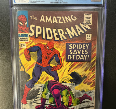 Amazing Spider-Man #40 Marvel Comics, 9/66 CGC 6.5 - Origin of the Green Goblin - Stan Lee Story