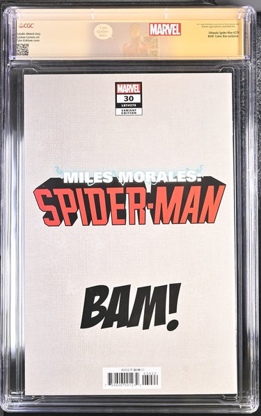 Miles Morales: Spider-Man #30 BAM! Box Edition Signature Series CGC 9.6 - Marvel Comics 11/21