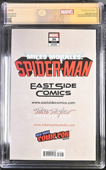 Miles Morales: Spider-Man #30 Mayhew Convention Edition Signature Series CGC 9.8 - Marvel Comics 11/21