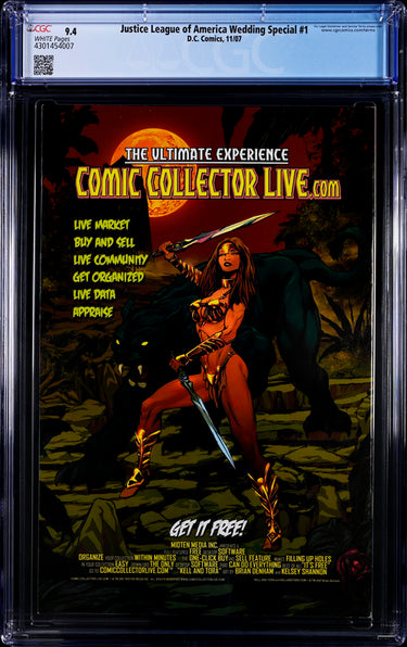 Justice League of America Wedding Special #1 CGC 9.4 - DC Comics 11/07