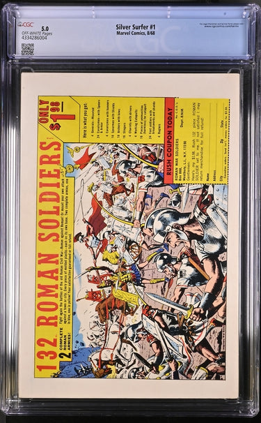Silver Surfer #1 Marvel Comics CGC 5.0
