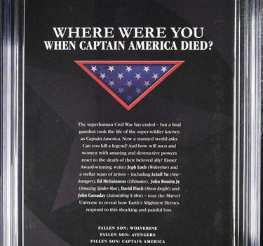 Fallen Son: The Death of Captain America #5 CGC 9.4 - Marvel Comics 8/07