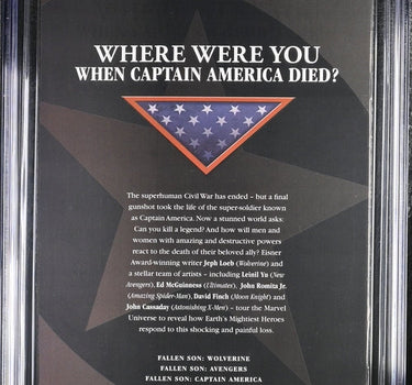 Fallen Son: The Death of Captain America #2 CGC 9.6 - Marvel Comics 6/07