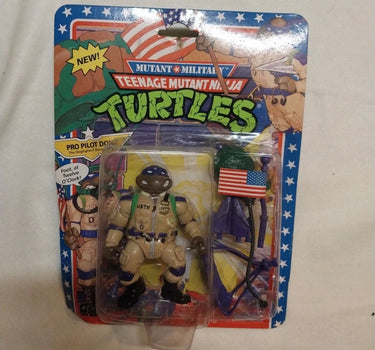 1991 MUTANT MILITARY TEENAGE MUTANT NINJA TURTLES PRO PILOT DON FIGURE
