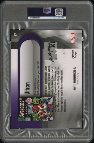 2024 SKYBOX MARVEL MASTERPIECES XL #67 ULTRON LEGENDARY ORANGE FOIL
