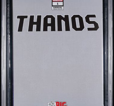 MARVEL COMICS THANOS ANNUAL #1 AUGUST 2024 BLACK & WHITE VIRGIN 1:50 SKOTTIE YOUNG BIG MARVELS VARIANT PSA 9.4 - SALVADOR LARROCA ART