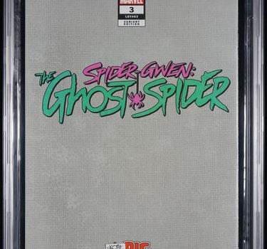 MARVEL COMICS SPIDER-GWEN: THE GHOST-SPIDER #3 SEPTEMBER 2024 1ST PRINTING BLACK & WHITE VIRGIN 1:50 SKOTTIE YOUNG BIG MARVELS VARIANT PSA 9.8
