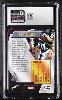 Crime Master CGC 9 - Spider-Man Metal (2022) Upper Deck #20
