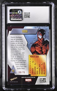 Toxin CGC 9 - Spider-Man Metal (2022) Upper Deck #92