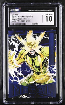 Electro CGC 10 - Spider-Man Metal (2022) Upper Deck #25