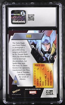 Thor CGC 10 - Spider-Man Metal (2022) Upper Deck #189
