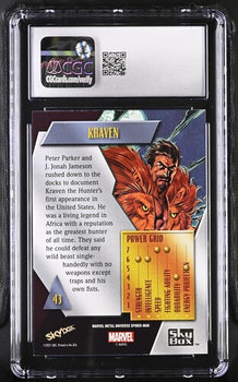 Kraven CGC 10 - Spider-Man Metal (2022) Upper Deck #43