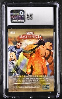 Marvel English Sean Moore 1 of 1 CGC 9 - Marvel Masterpieces Set II (2008 Upper Deck) Artist Sketch Card