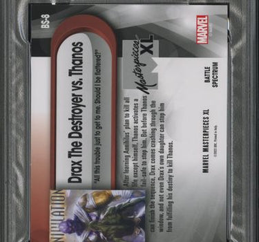 2024 SKYBOX MARVEL MASTERPIECES XL BATTLE SPECTRUM #8 DRAX/DESTROYER VS. THANOS-BATTLE SPECTRUM