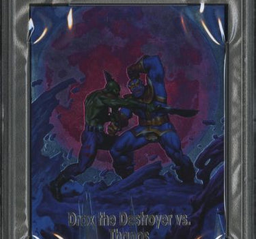 2024 SKYBOX MARVEL MASTERPIECES XL BATTLE SPECTRUM #8 DRAX/DESTROYER VS. THANOS-BATTLE SPECTRUM