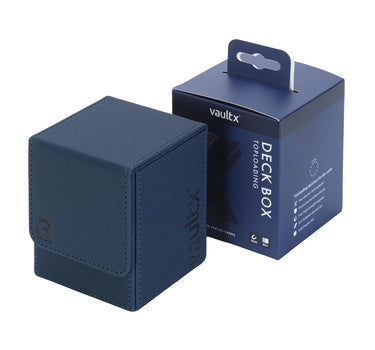 Navy Blue Toploading Deck Box 80+ Vault X