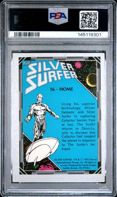 1992 COMIC IMAGES SILVER SURFER #52 CONTROL PSA 7