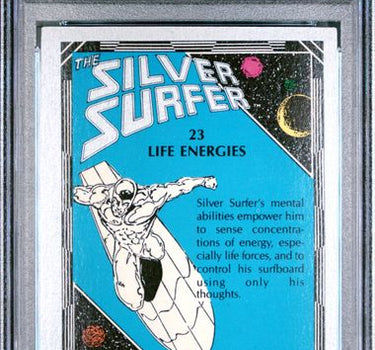 1992 COMIC IMAGES SILVER SURFER #23 LIFE ENERGIES PSA 7