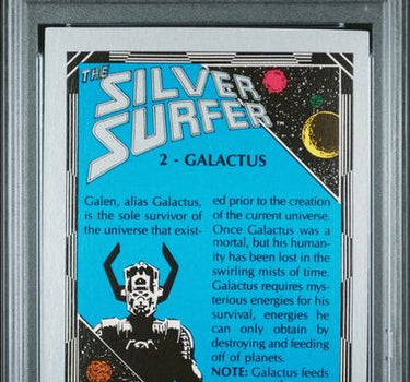 1992 COMIC IMAGES SILVER SURFER #2 GALACTUS PSA 5