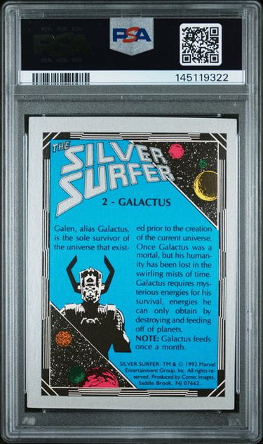1992 COMIC IMAGES SILVER SURFER #2 GALACTUS PSA 5