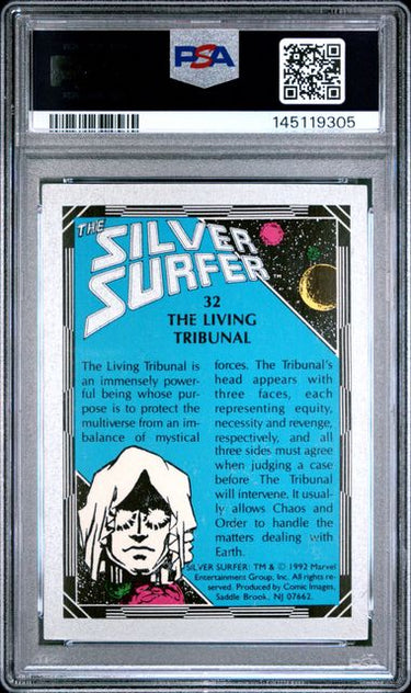 1992 COMIC IMAGES SILVER SURFER #32 THE LIVING TRIBUNAL PSA 7
