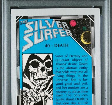 1992 COMIC IMAGES SILVER SURFER #40 DEATH PSA 6