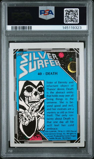 1992 COMIC IMAGES SILVER SURFER #40 DEATH PSA 6