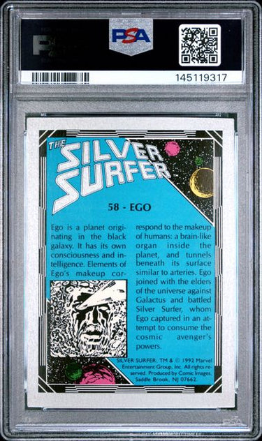 1992 COMIC IMAGES SILVER SURFER #58 EGO PSA 6
