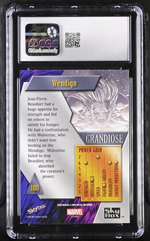 Marvel English Wendigo 100 2021 Marvel X-Men Metal Universe Grandiose CGC 9.5