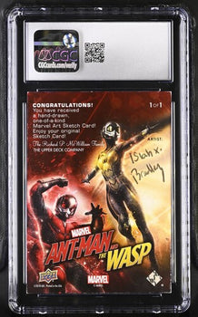 Marvel English Hank Pym 1 of 1 2018 Ant-Man & The Wasp Artist Sketch Card Isiah X Bradley