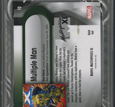 2024 SKYBOX MARVEL MASTERPIECES XL #10 MULTIPLE MAN GOLD FOIL