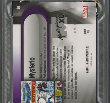 2024 SKYBOX MARVEL MASTERPIECES XL #28 MYSTERIO GOLD FOIL