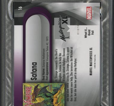 2024 SKYBOX MARVEL MASTERPIECES XL #16 SATANA WHAT IF-GOLD FOIL