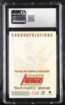Marvel English Quicksilver 1 of 1 2006 The Complete Avengers 1963-Present Artist Sketch Card Darren Auck