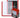 BCW 3x4 Topload Card Holder - Red Border