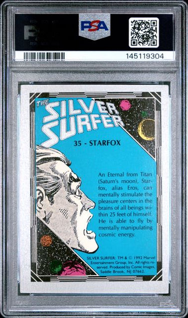 1992 COMIC IMAGES SILVER SURFER #35 STARFOX PSA 6